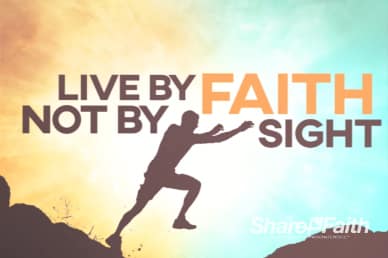 Live By Faith Sermon Title Motion Loop