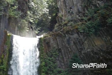 Flowing Waterfall Motion Background