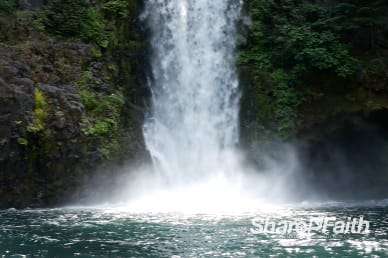 Base of the Waterfall Video Background