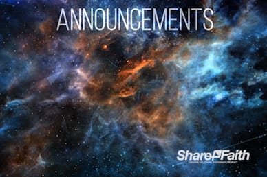 Star Constellations Announcement Motion Loop