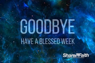 Space Galaxy Goodbye Video Loop