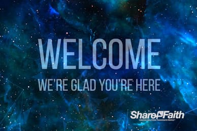 Space Galaxy Welcome Video Loop