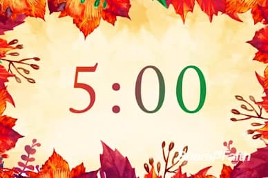 Fall Festival Autumn Leaves Countdown Timer