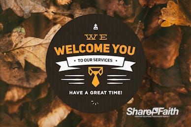 Pastor Appreciation Fall Welcome Video Loop