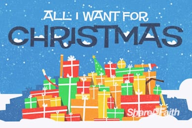 All I Want For Christmas Title Video Loop