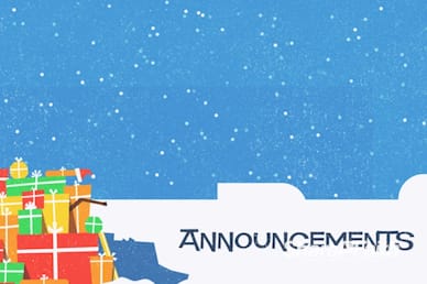 All I Want For Christmas Announcements Video Loop