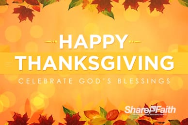 Happy Thanksgiving Blessings Title Motion Loop