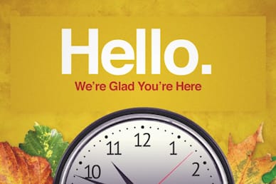 Fall Back Daylight Saving Time Church Welcome Video