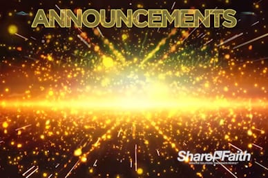 Momentum Announcements Church Motion Graphic