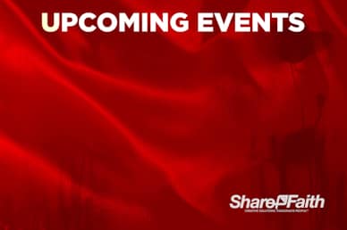 Remembrance Day Canada Flag Announcements Video Loop