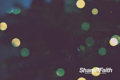 Christmas Tree Lights Worship Video Background