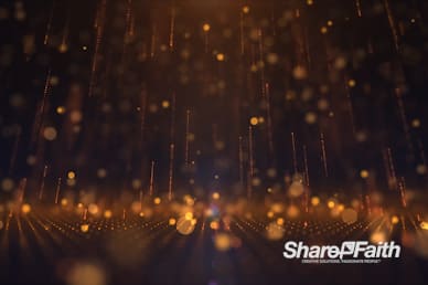 3D Golden Rain Drops Motion Graphic
