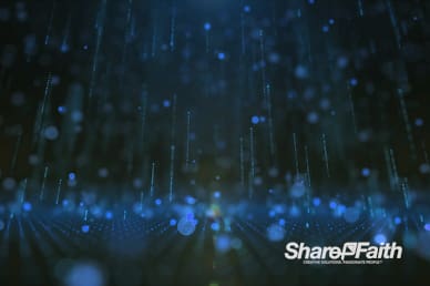 3D Blue Rain Drops Motion Graphic