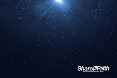 Blue Snowfall Christmas Eve Motion Graphic
