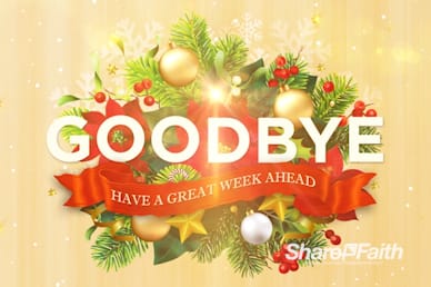 May Your Days Be Merry And Bright Christmas Goodbye Motion Loop