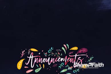 Love Never Gives Up Announcements Church Motion Graphic