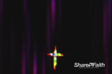 Easter Cross Neon Worship Video Loop