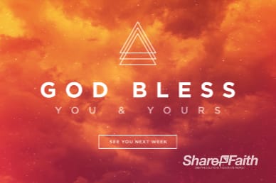 Easter Sunday Service Goodbye Motion Graphic