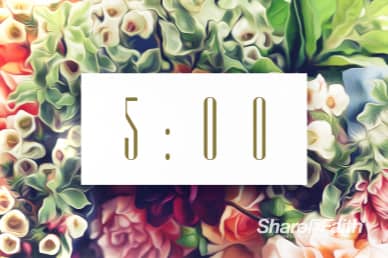 Easter Flower Church Service Countdown Video