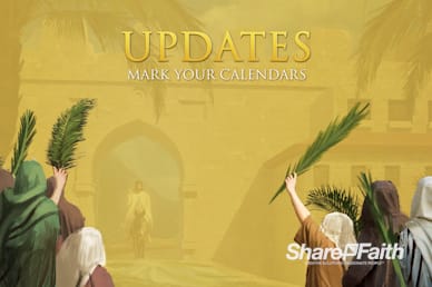 Palm Sunday Hosanna In The Highest Announcements Motion Graphic