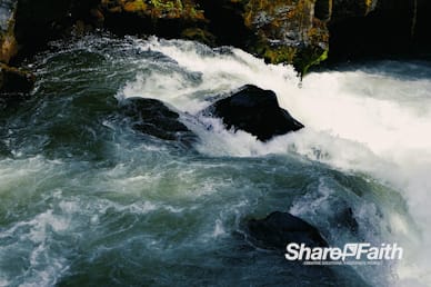 White Water River Rapids Motion Background