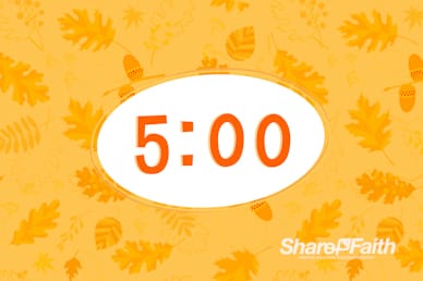 Harvest Party Church Countdown Timer