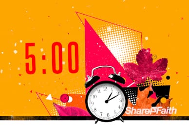 Daylight Savings Time Fall Back Countdown Video