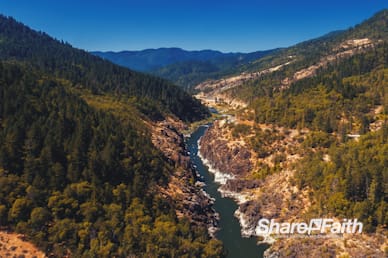 River Canyon Nature Background Video