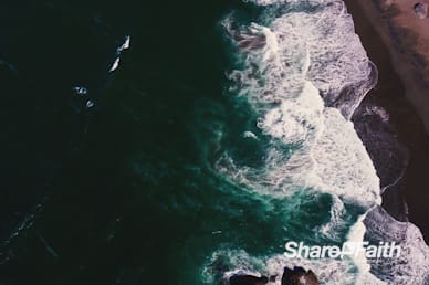 Beach Waves Nature Background Video
