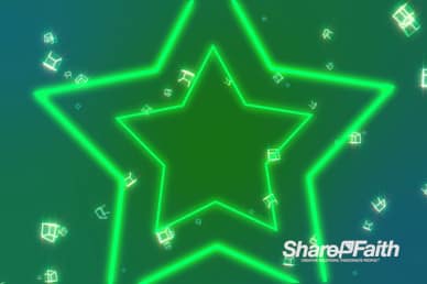 Neon Stars Motion Background