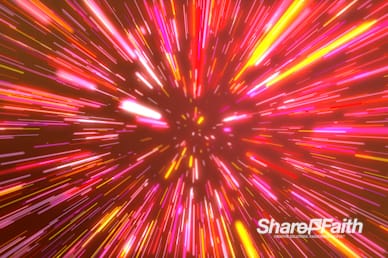 Neon Light Warp Worship Video