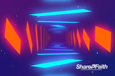 Neon Light Panels Worship Video