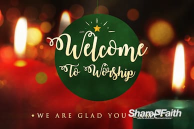 Christmas Eve Candlelight Welcome Motion Graphic