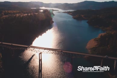 Sunset Over The Lake Nature Video Background