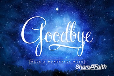 Silent Night Goodbye Christmas Motion Graphic