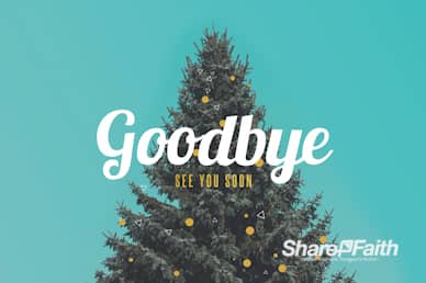 Christmas Tree Holiday Church Goodbye Motion Graphic
