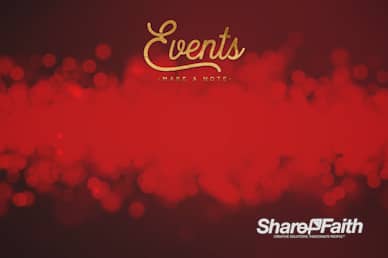Christmas Church Services Announcements Motion Graphic