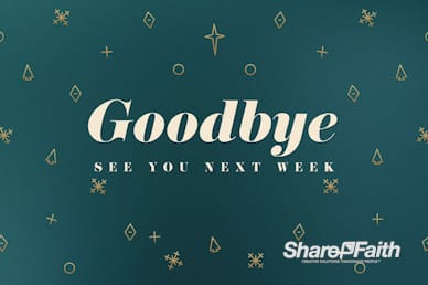 Glory To God In The Highest Christmas Goodbye Video