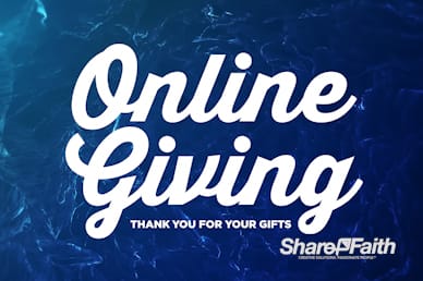 Online Giving Announcement Video Loop