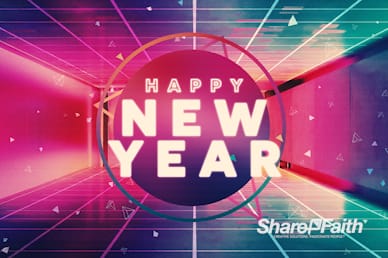 Happy New Year Modern Church Motion Graphic