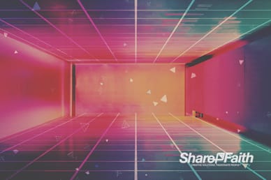 Retro Techno Worship Motion Background