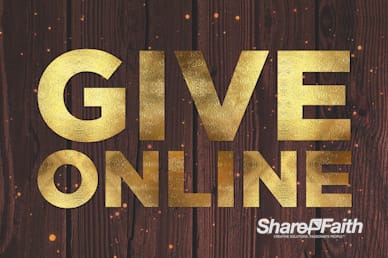 Online Giving Wood Grain Video Loop