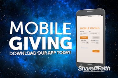 Mobile Giving Galaxy Motion Graphic