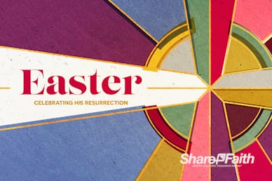 Stained Glass Easter Church Video Loop