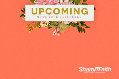 Mother's Day Flower Church Announcements Video