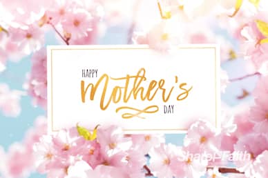 Mother's Day Cherry Blossom Church Motion Graphic