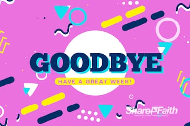 Vacation Bible School Goodbye Motion Loop