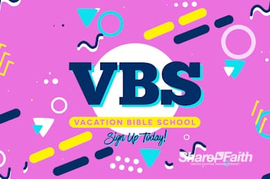 Vacation Bible School Church Motion Loop