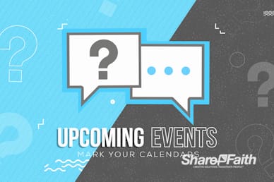 Big Questions Church Announcements Video Loop