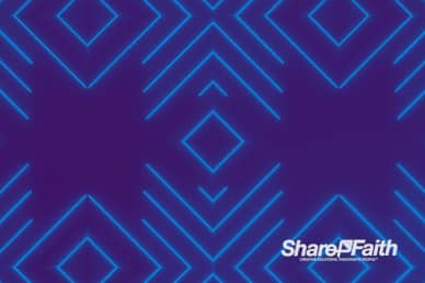 Blue Laser Kaleidoscope Worship Video Loop